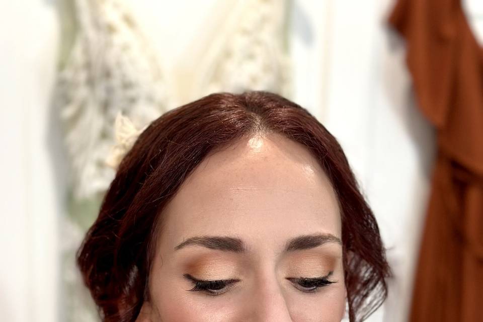 Fall wedding makeup