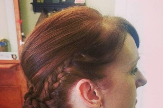 Braided updo