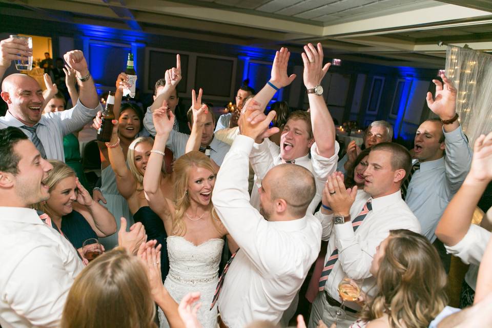 Hands up, Central PA wedding