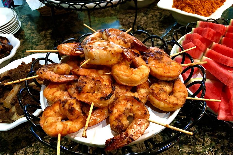 Grilled shrimp