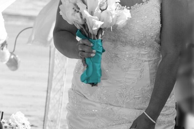 A glamorous bride