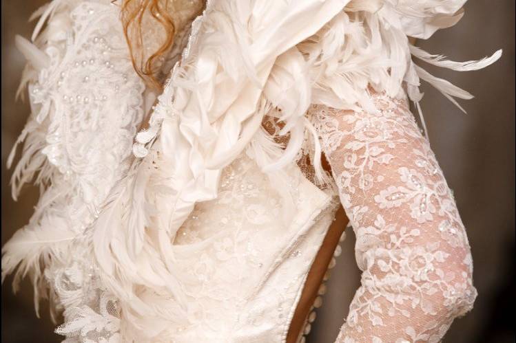 Fierce wedding look