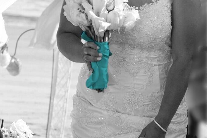 A glamorous bride