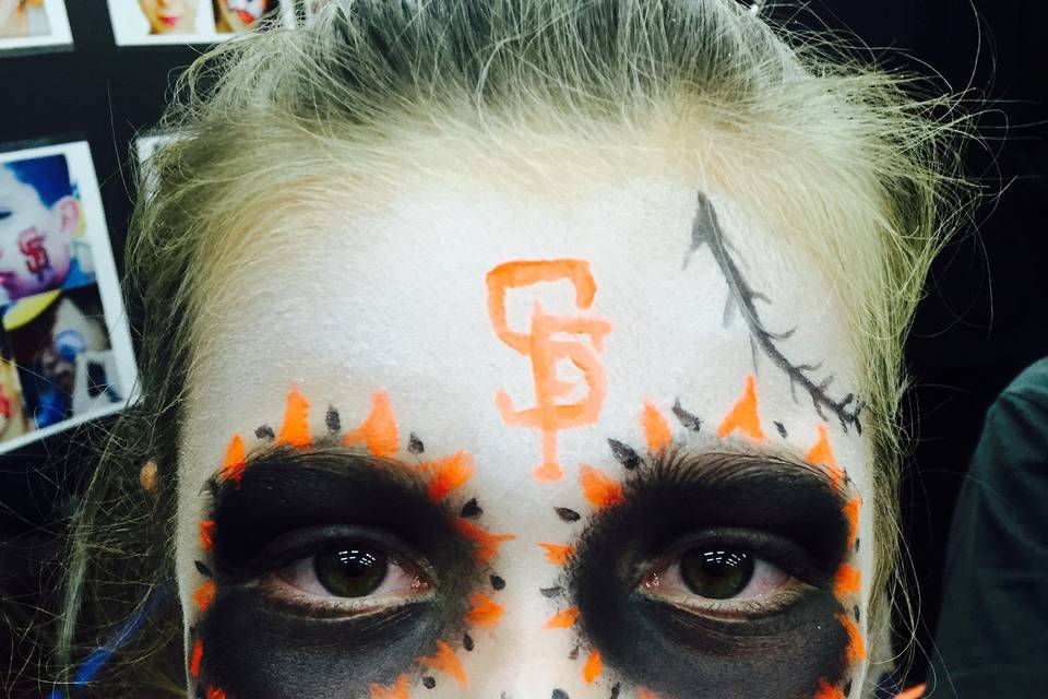 Day of the dead inspired makeup