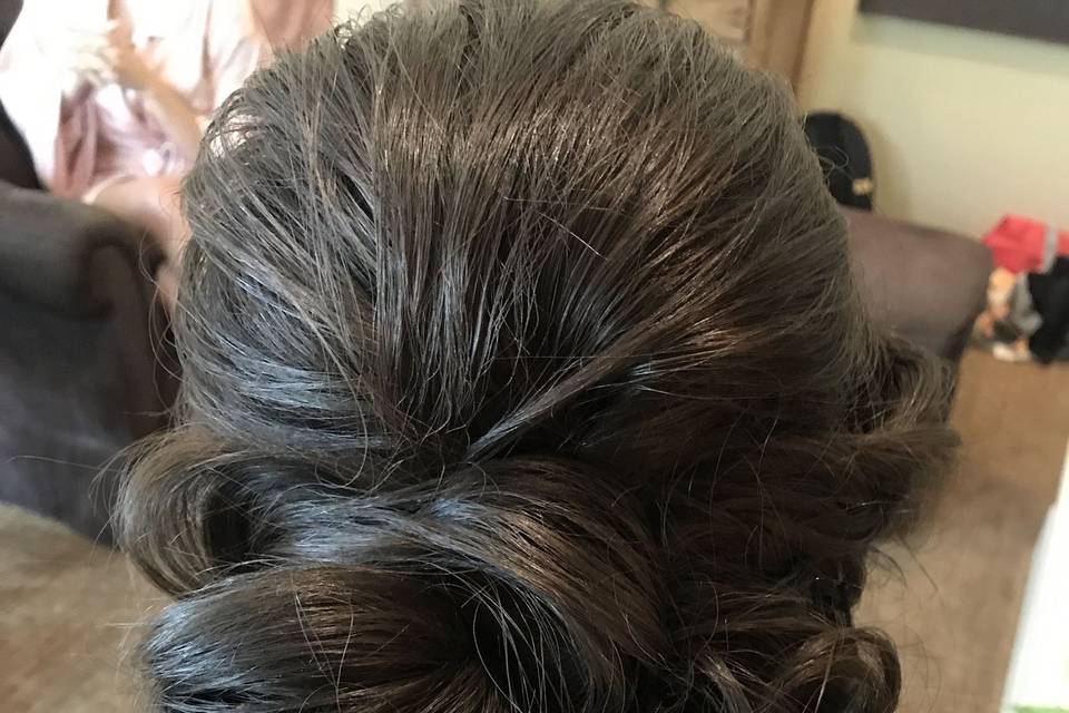 Elegant wedding updo