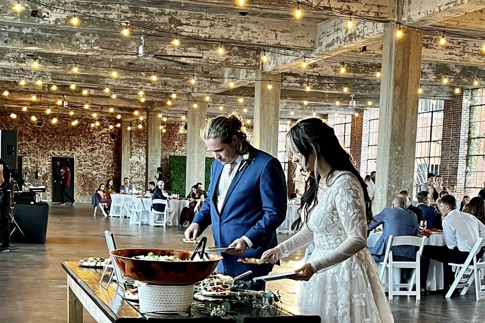 Wedding buffet At the Mill