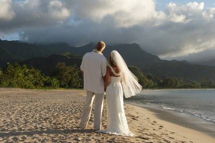 Groom and bride