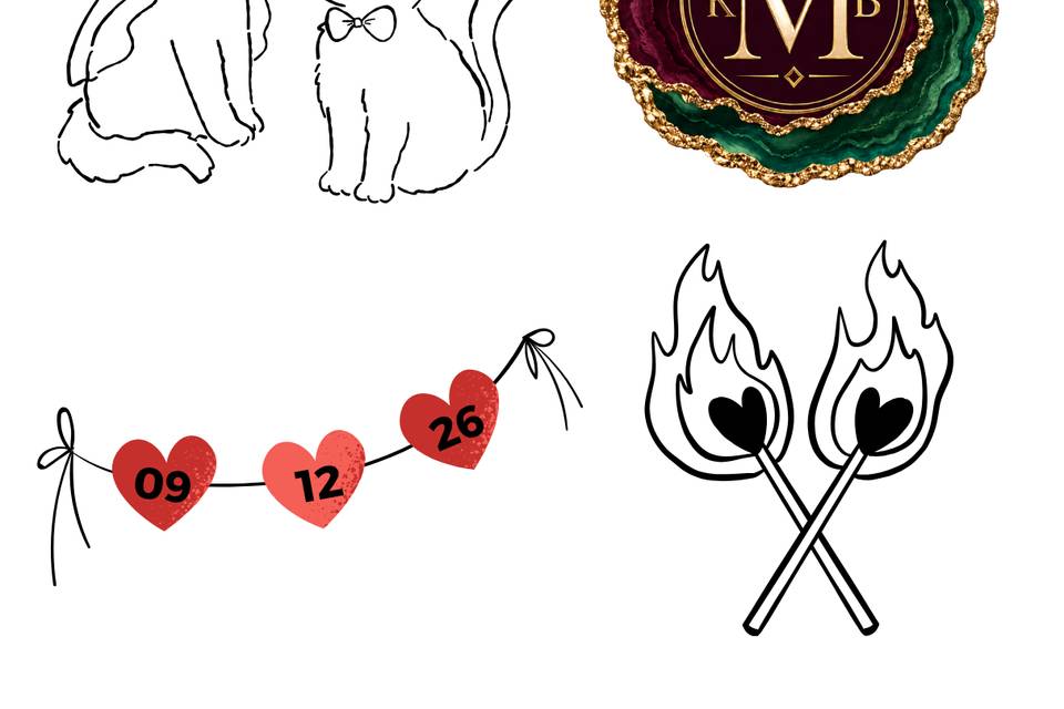 Wedding Tattos/Stickers