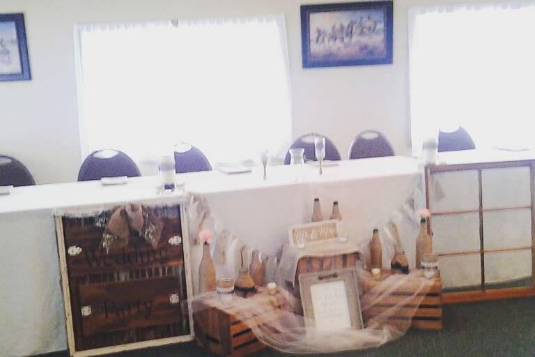 Kansas Wedding head table