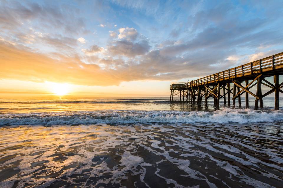 Folly Pier at sunrise