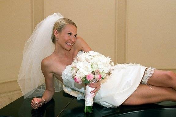 Bride on piano