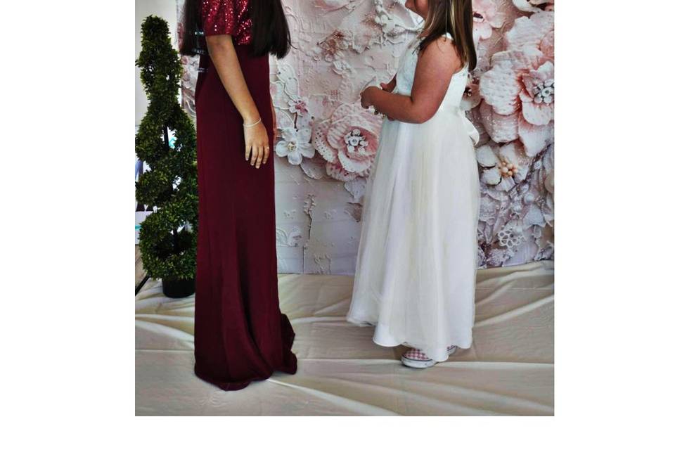 Evening Gown & Flower Girl