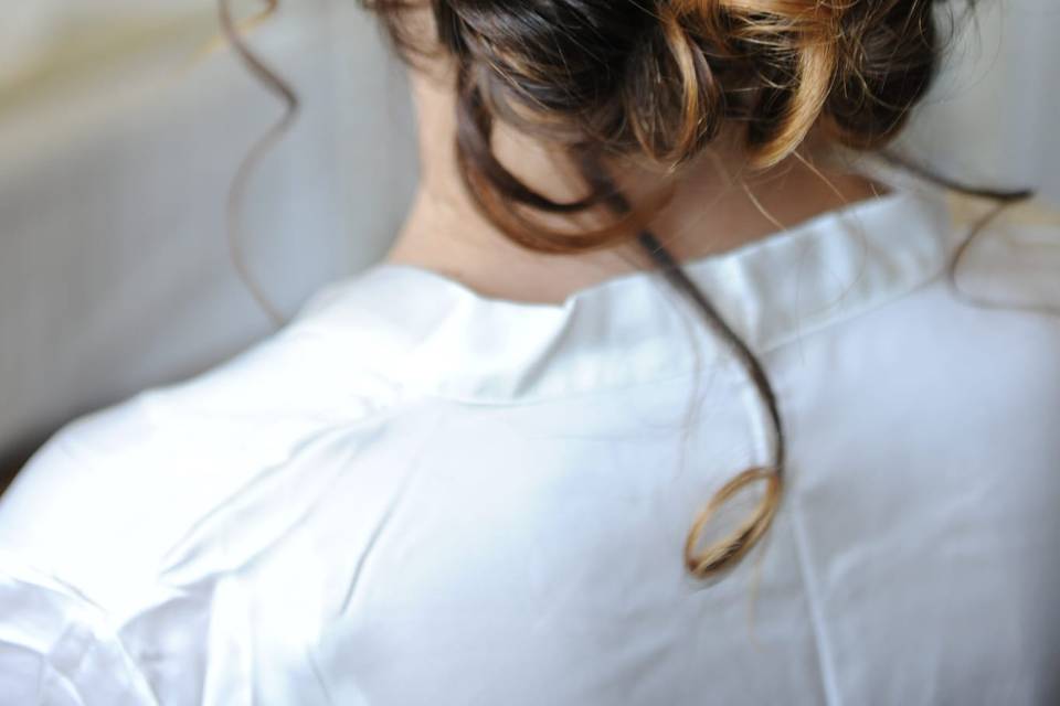 Bride's hair