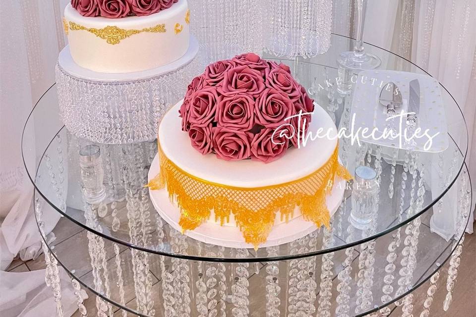 Cascading Wedding Cakes