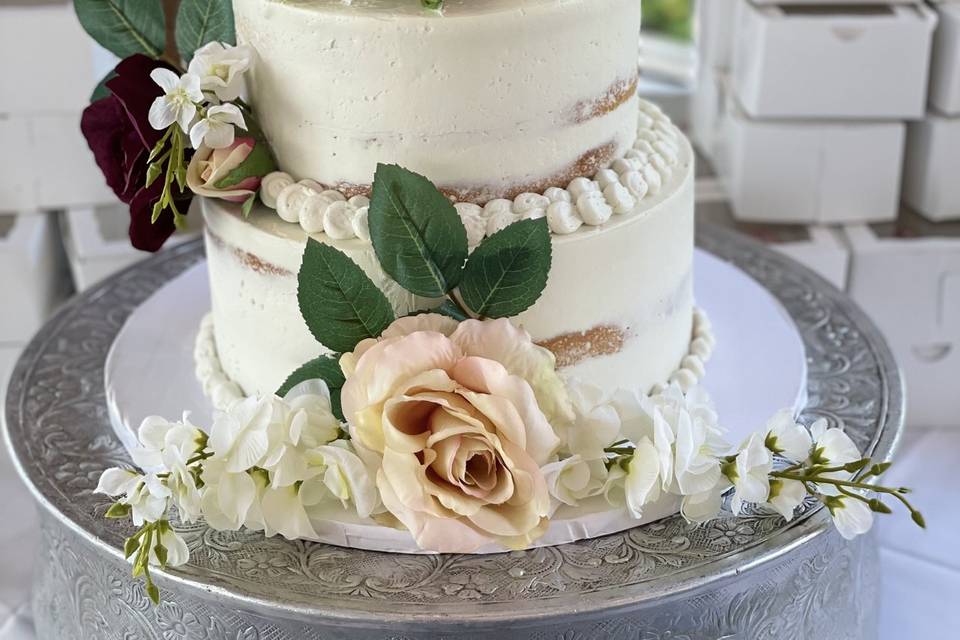 Semi Naked Wedding Cake