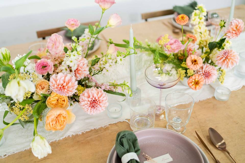 Native Poppy centerpieces