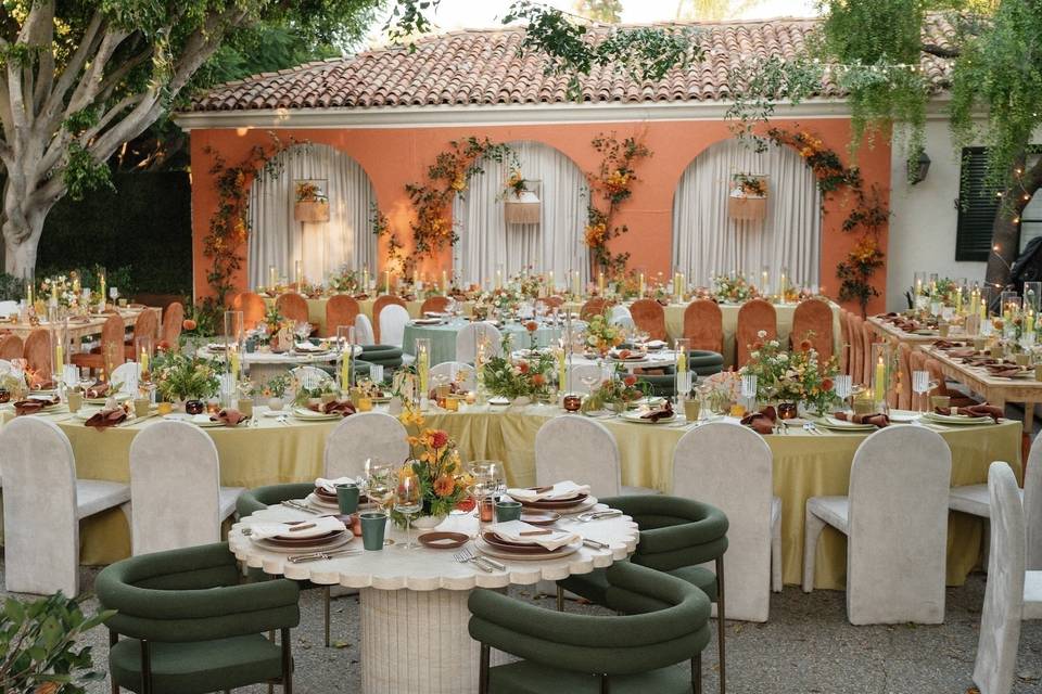 Reception floral centerpieces