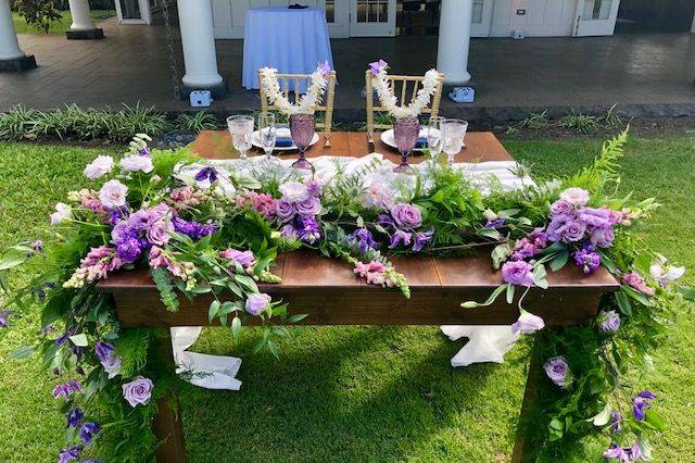 Full sweetheart table design