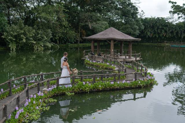 Elope in front of a volcano