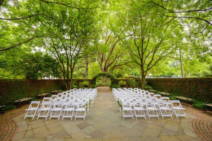 Wedding ceremony area