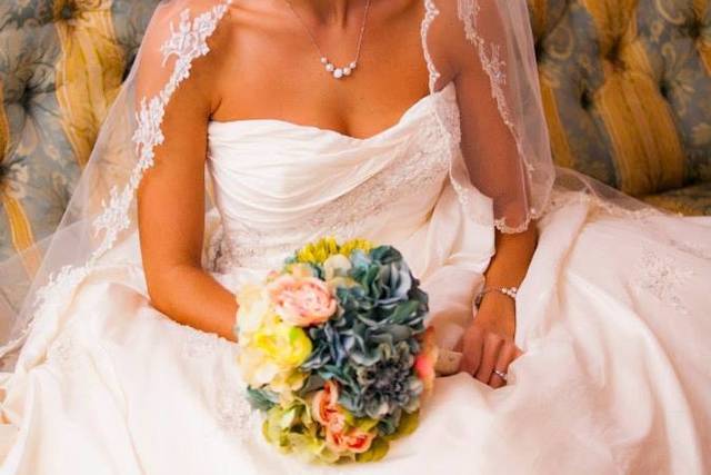 Excited bride