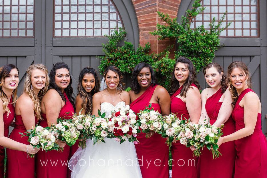 Bridesmaids in Asheville, North Carolina