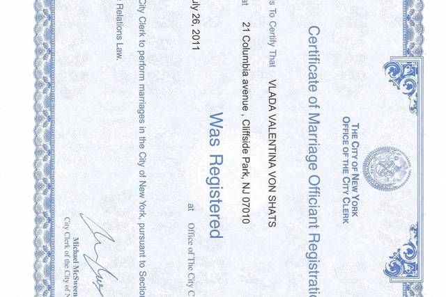 VLADA WEDDINGS LLC