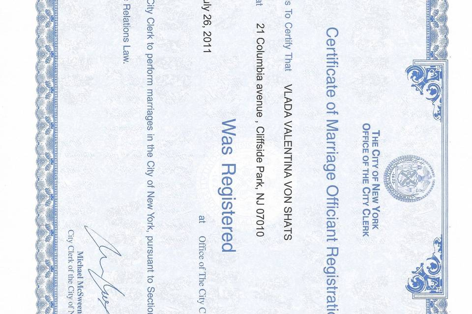 VLADA WEDDINGS LLC