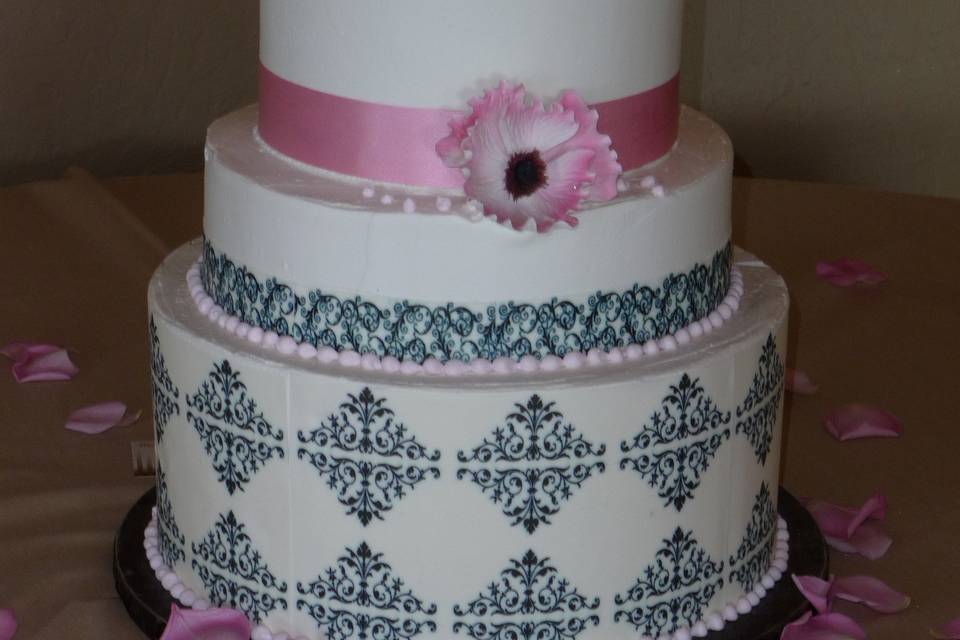 100% buttercream iced with edible image paper applied