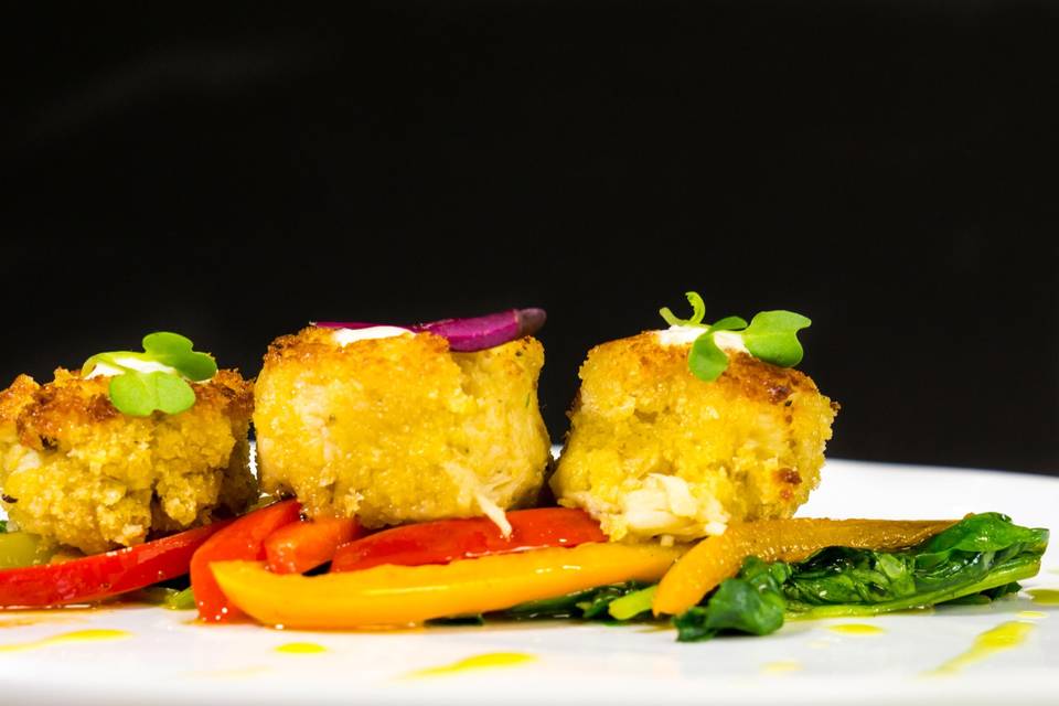 Mini lump crab cakes