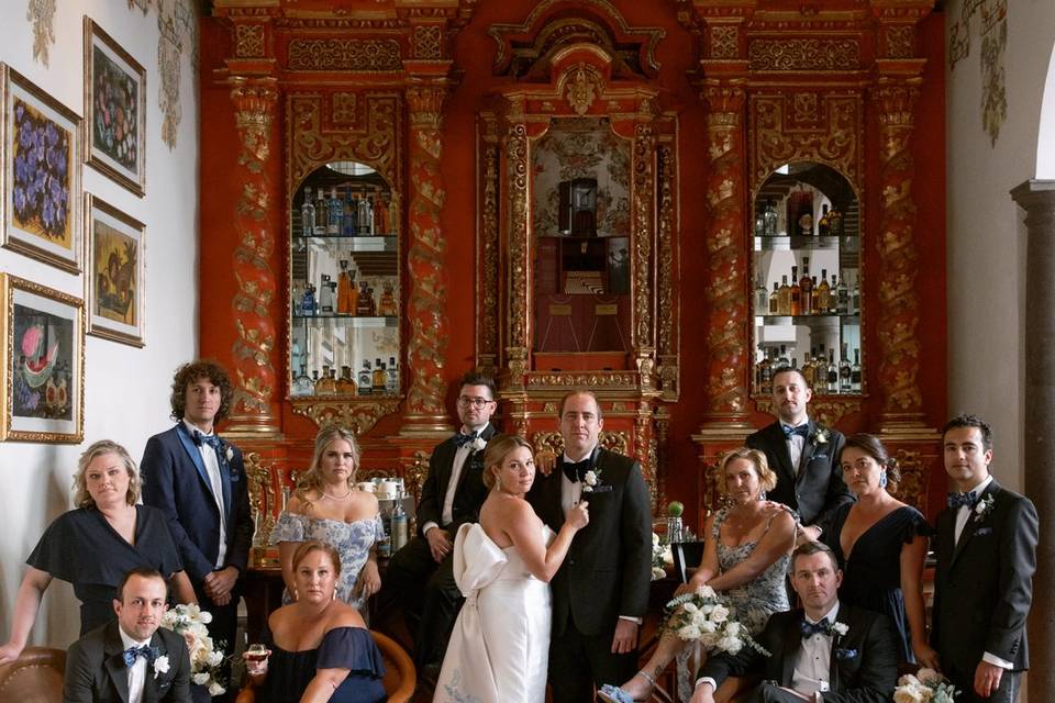 Wedding party in Mexico
