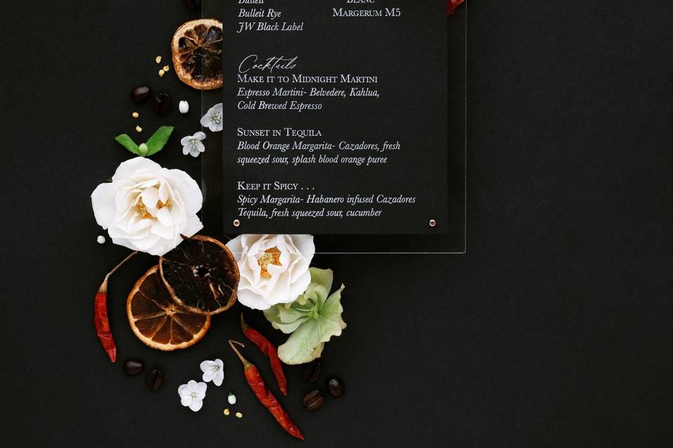 Custom bar menu