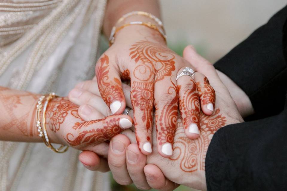 Multi-cultural wedding details