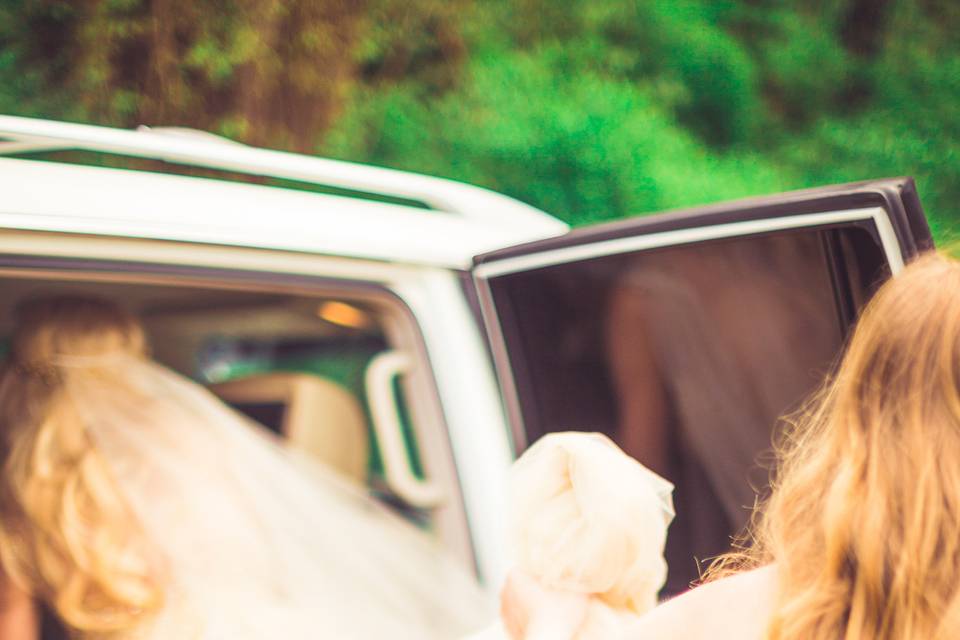 Getting into the car