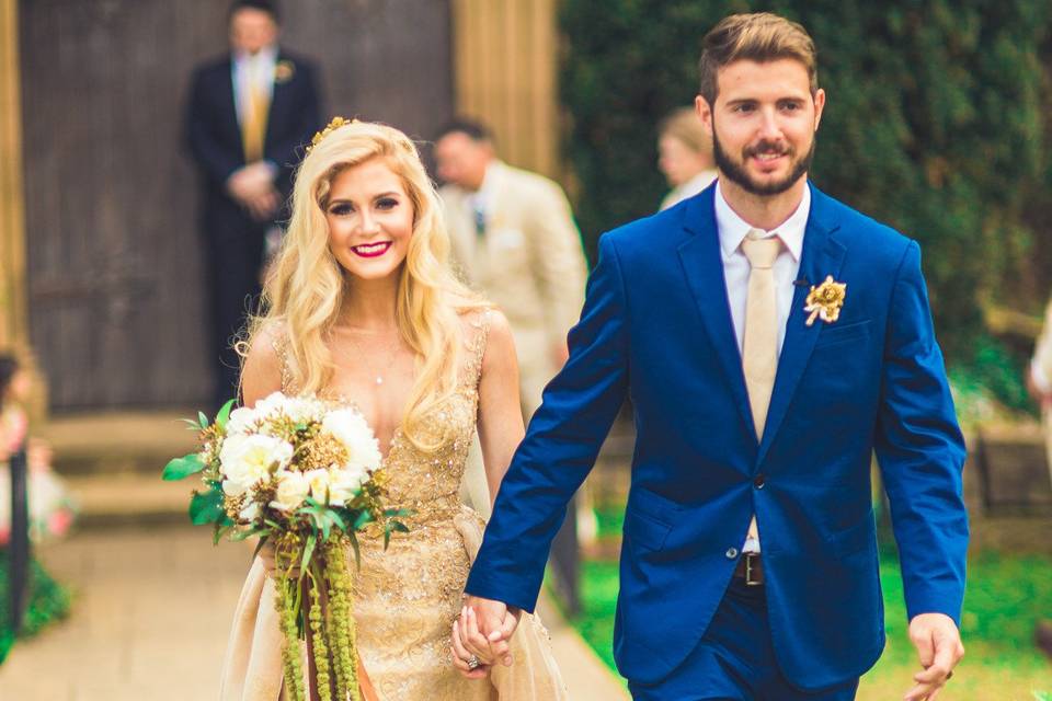 Happy newlyweds