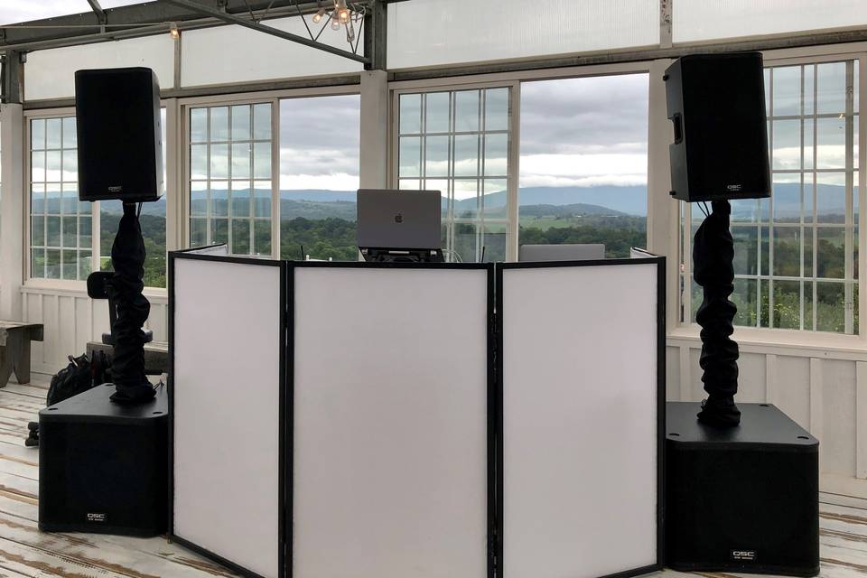 DJ Setup for Wedding Reception