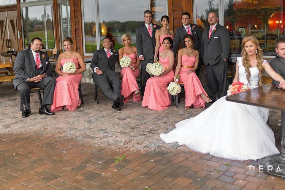 The groom and groomsmen