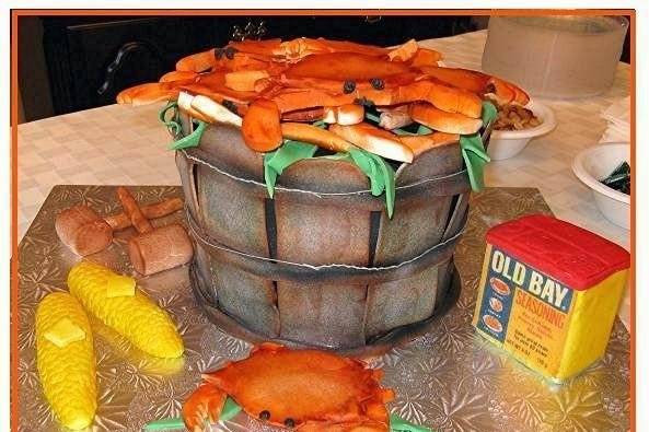 Crab Basket Grooms Cake