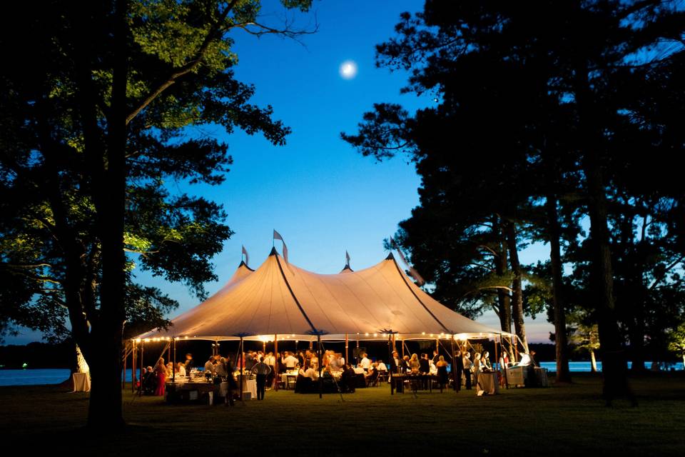 Waterfront tent