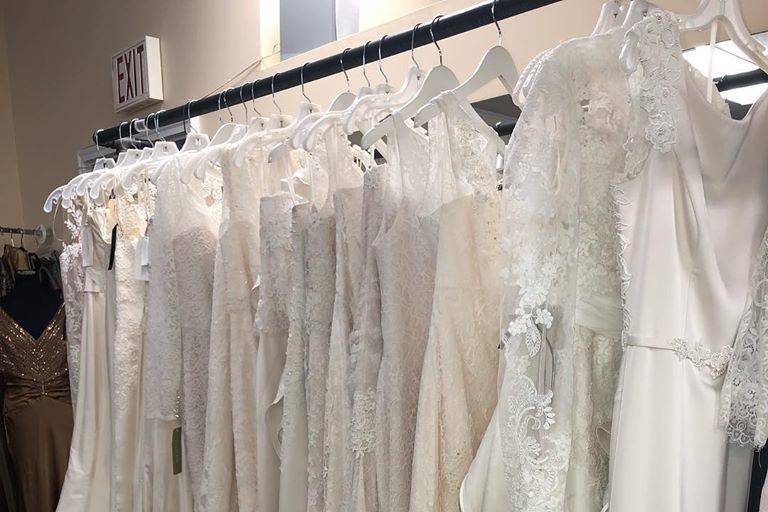 Come see our gorgeous collection of sale gowns from Paloma Blanca and Pronovias!!