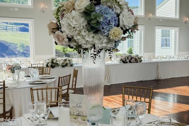 Tall Glass Centerpieces