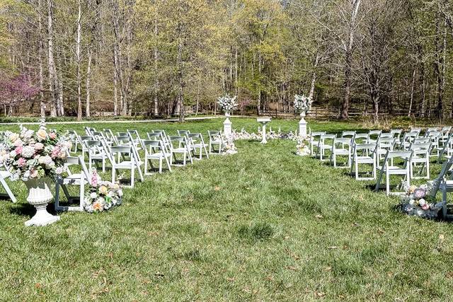 Ceremony Set Up Outdoors