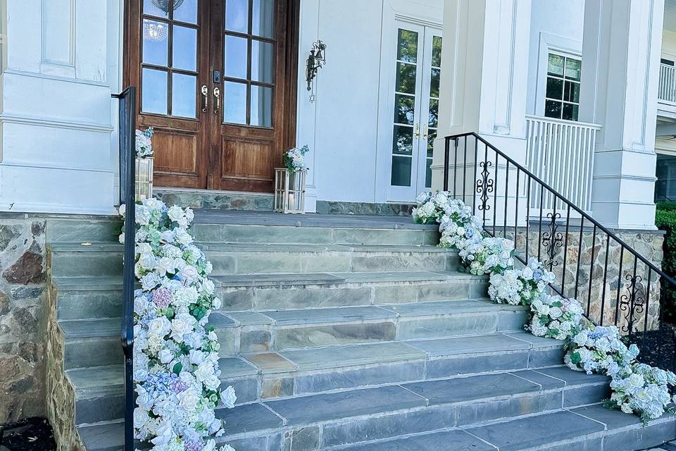 Stair Florals, Repurposed