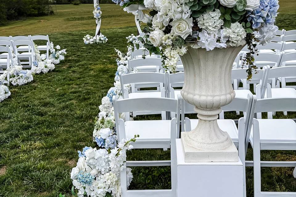 Large Urns at Ceremony