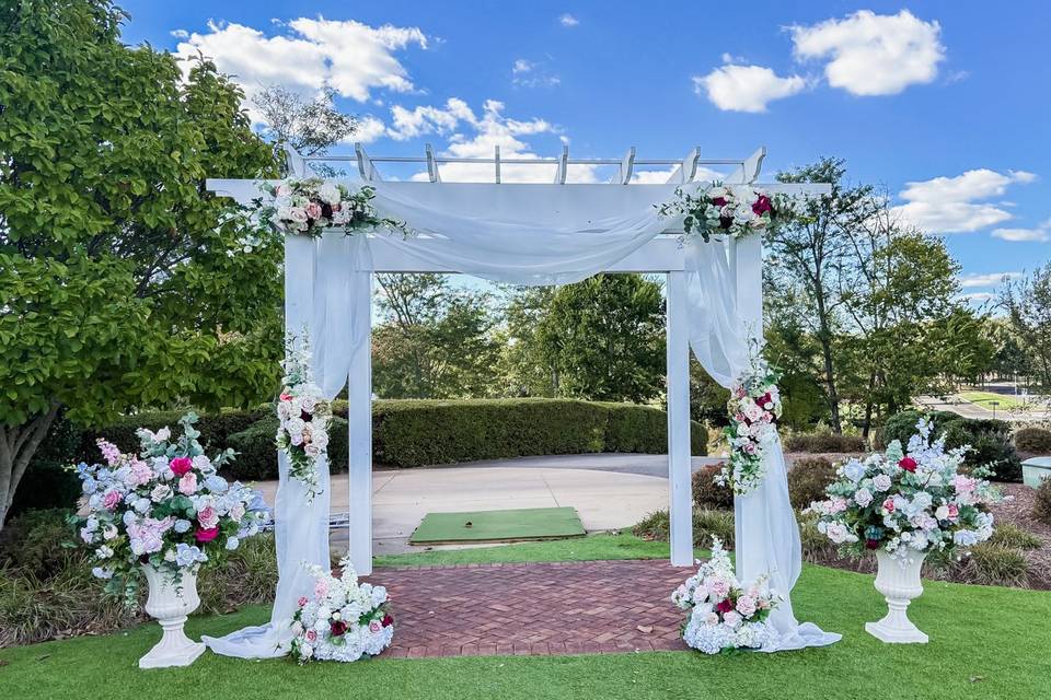 Draping on Existing Pergolas
