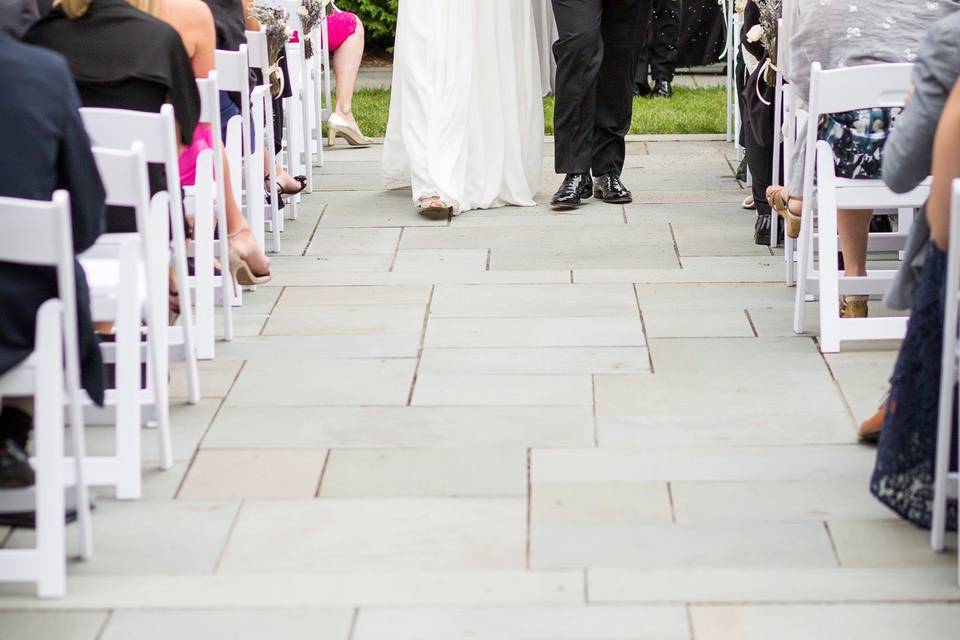 Ceremony in garden