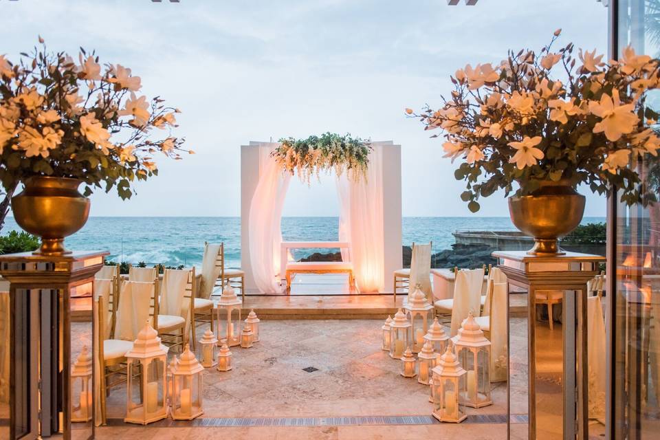 Ceremony at east veranda