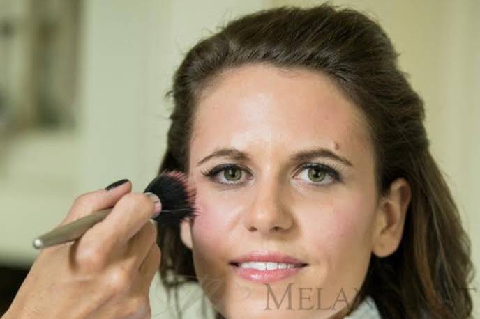 Bride getting ready