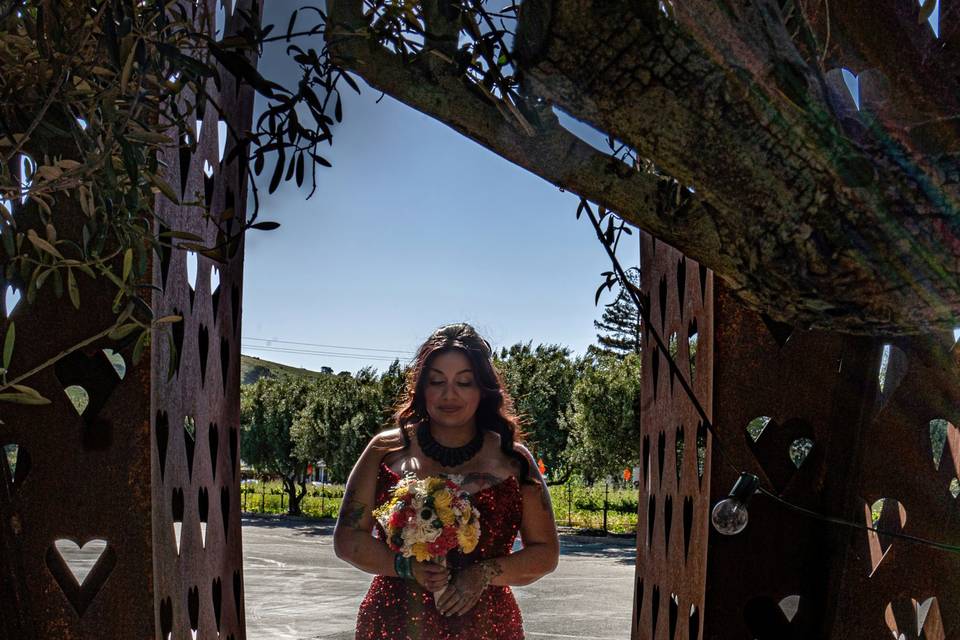 Native amercian wedding photo