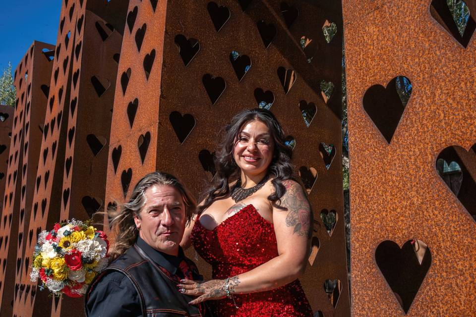 Native amercian wedding photo